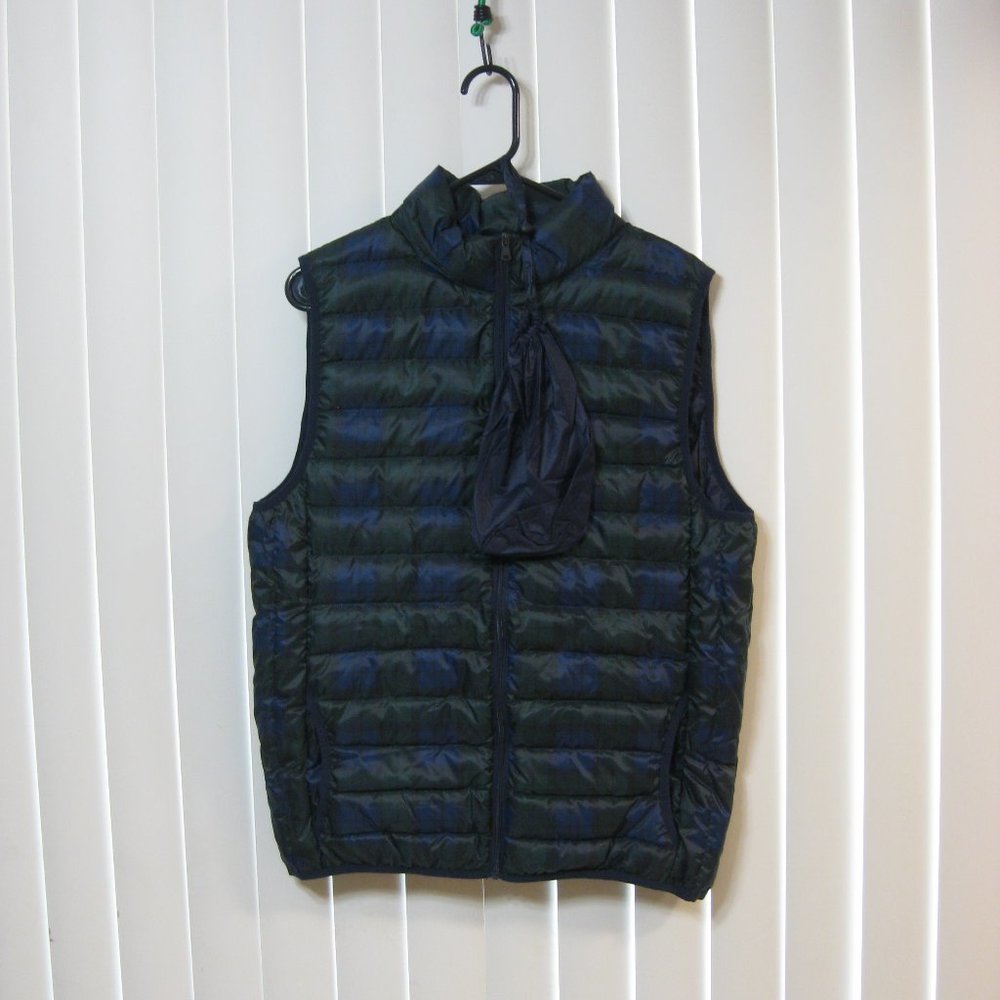 NWOT Saddlebred green blue black vest M medium